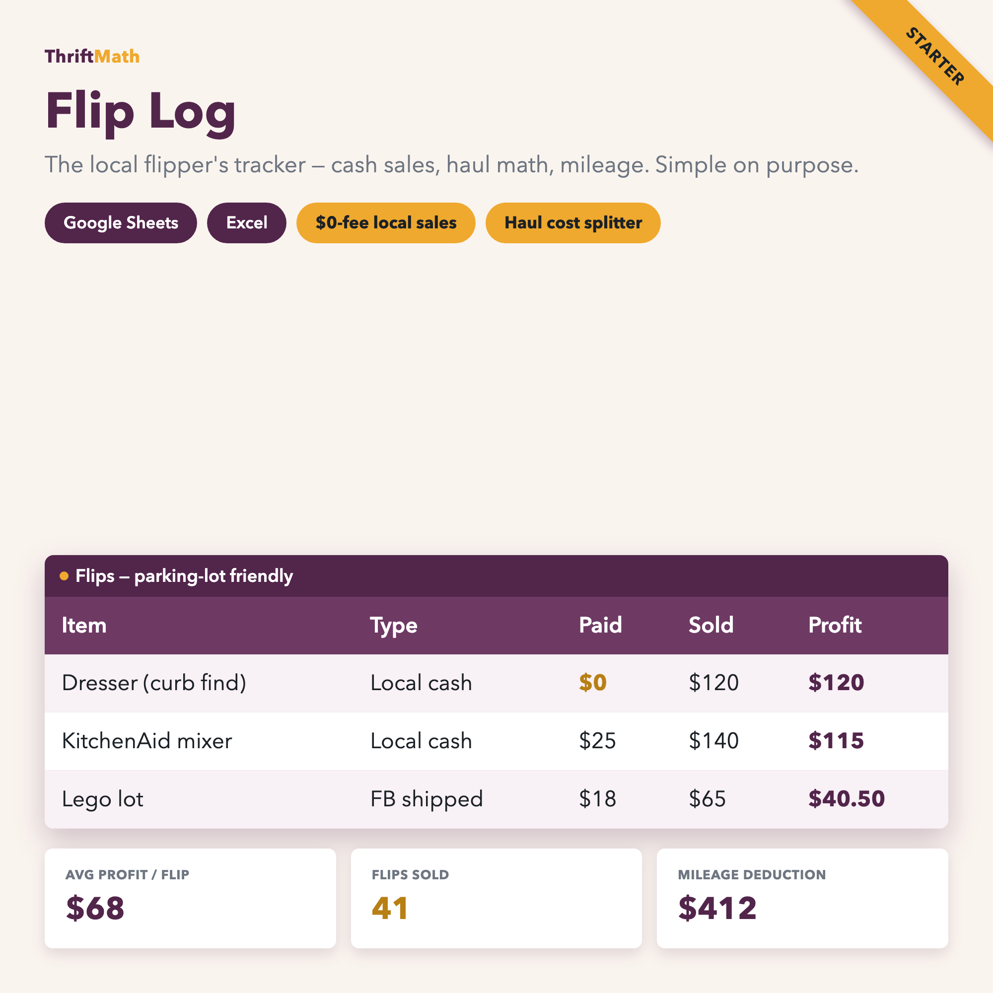 Flip Log